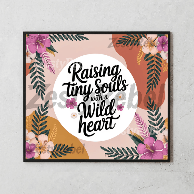 Inspirational floral PNG wrap featuring modern script typography and warm tones, ideal for crafting Mother’s Day tumblers.