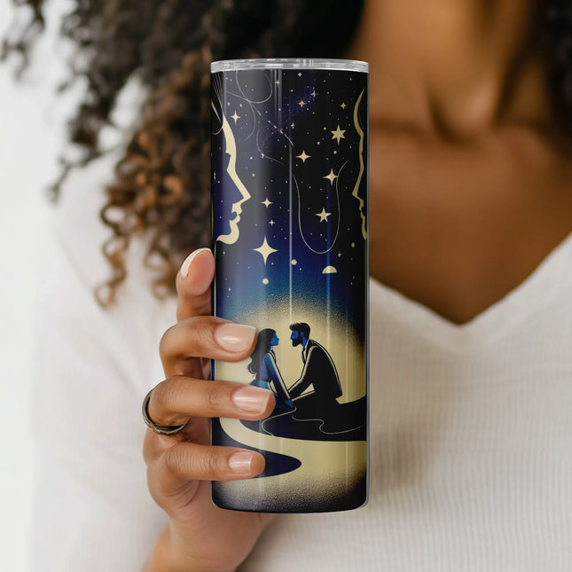 Celestial craft wrap with surreal dreamscape, symbols, and glowing stars.