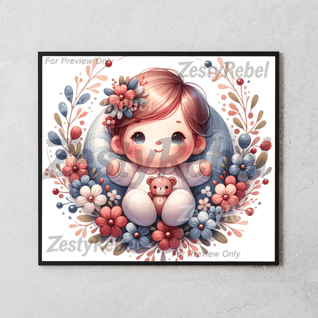 20oz sublimation wrap for baby-themed crafts and personalized drinkware