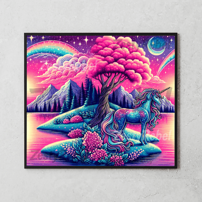 Best tumbler png for print on demand or wall art – enchanted galaxy unicorn sublimation design
