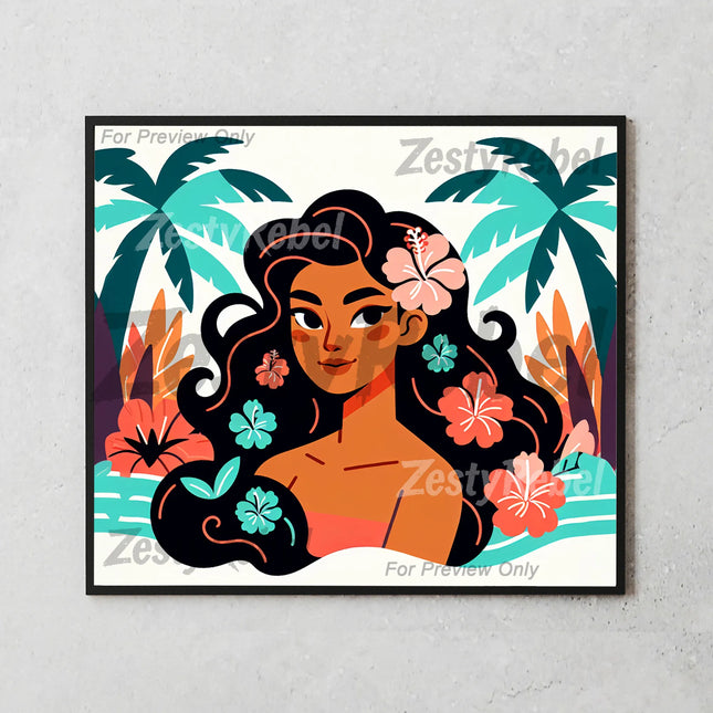Best tumbler png for print on demand or wall art – tropical sublimation design with floral beauty