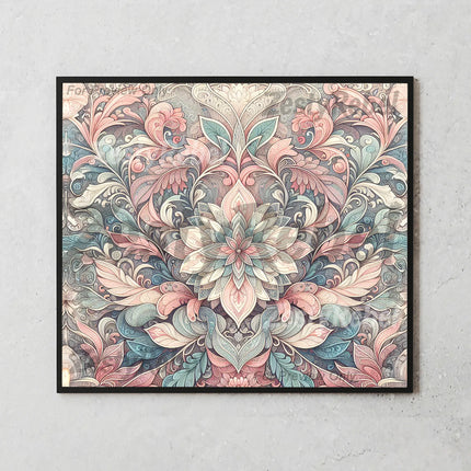 Best tumbler png for print on demand – romantic pastel scroll wall art sublimation