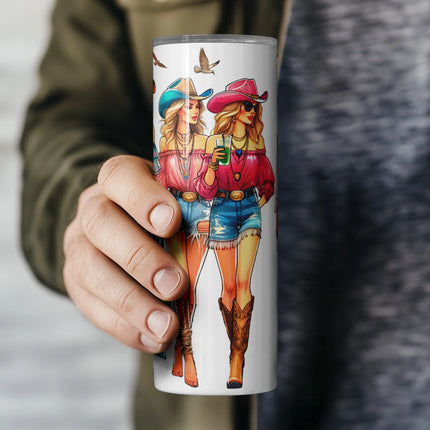 Cheap rodeo style tumbler png for sublimation – rustic drinkware and wedding gift design