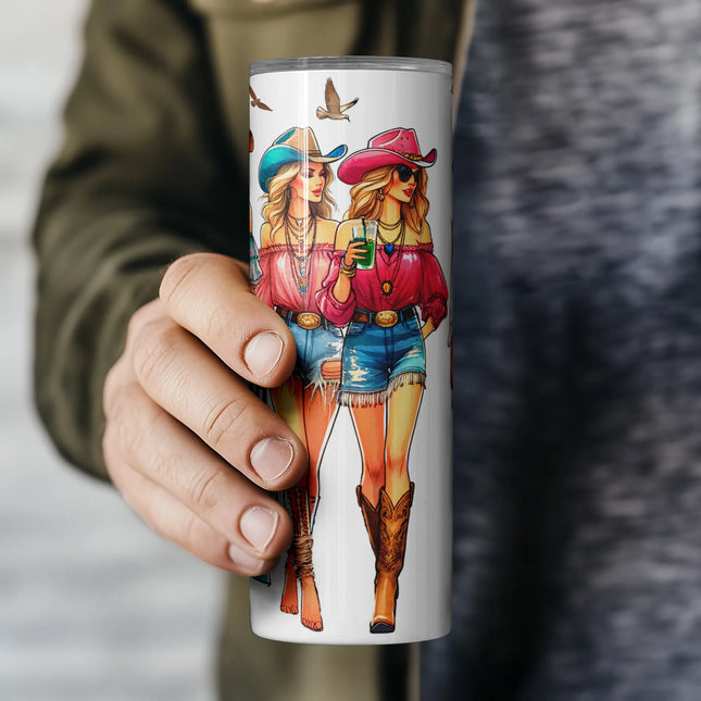 Cheap rodeo style tumbler png for sublimation – rustic drinkware and wedding gift design