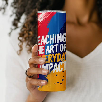 Colorful sublimation PNG for teachers with motivational saying and modern art vibe