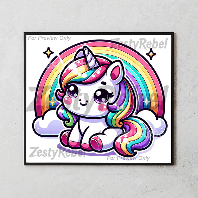 Best tumbler png for wall art and print on demand – fantasy unicorn sublimation design
