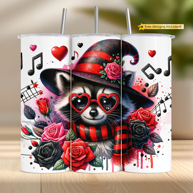 Buy Valentine tumbler png for sublimation – cute hearts and quote digital wrap download