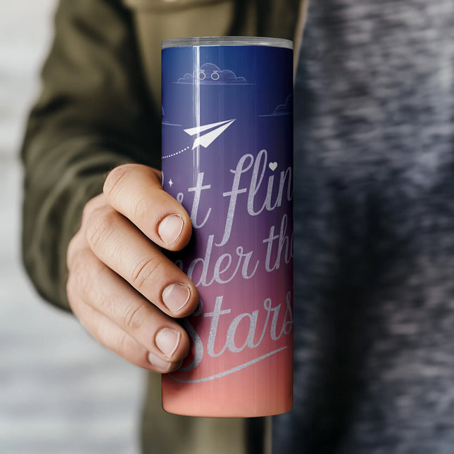 Printable PNG with romantic sky, sparkle text, and rings – ideal for bachelorette parties or POD shops.