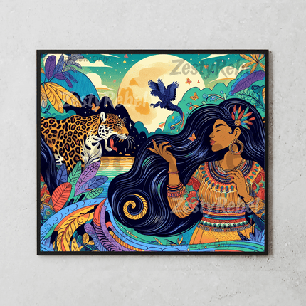 Woman & Cheetah Jungle tripSingle DesignZestyRebel