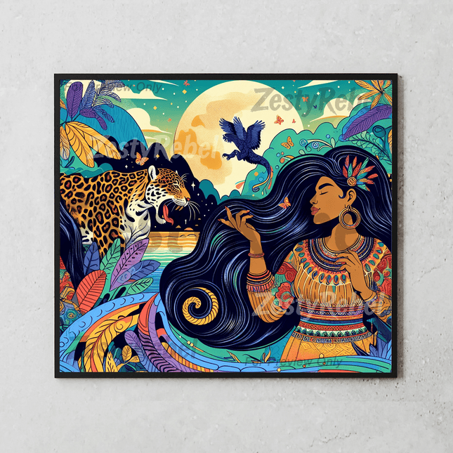 Woman & Cheetah Jungle tripSingle DesignZestyRebel